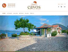 Tablet Screenshot of cavos-cottages.com